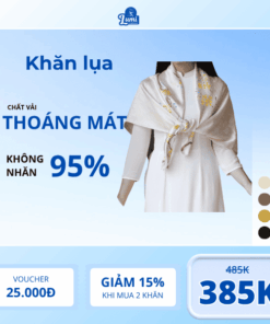 Khăn Lụa Hoa Nữ Tính-LM-KQC-004