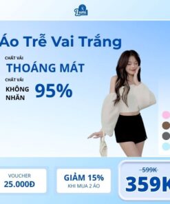 Áo trễ vai tay bồng-Thanh Lịch Nữ Tính Duyên Dáng-LM-TV-005
