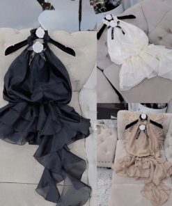 Hot Set Đầm Yếm Voan Tơ Kèm Tag Có Kèm Quần Sỉ