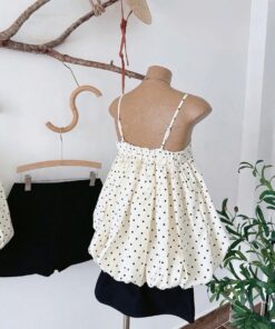 HOT Set Áo Chấm Bi CV Lụa