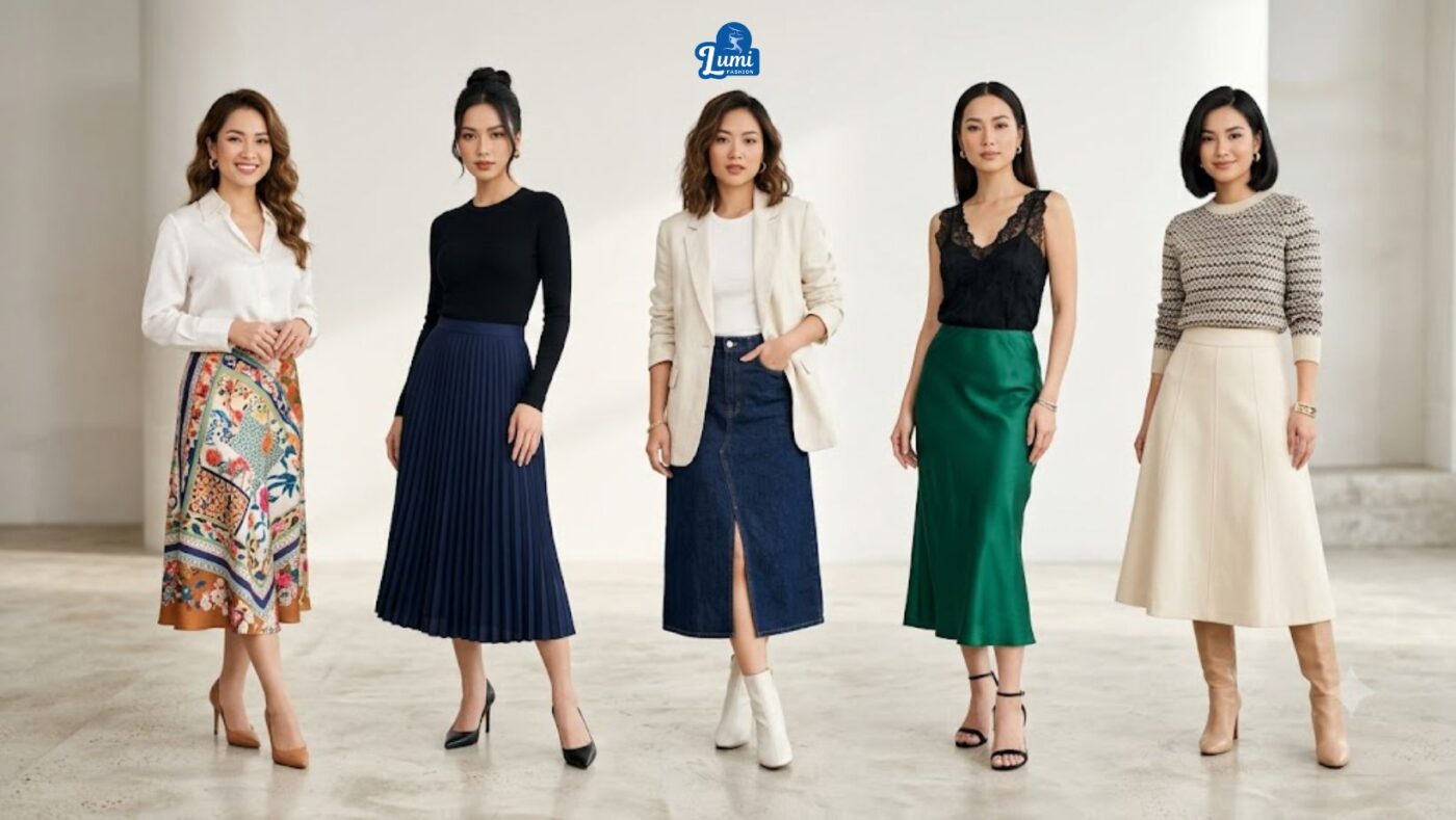 Chân váy hot trend 2026 được yêu thích nhất