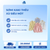 Áo sơ mi phồng sn cổ nơ vân kẻ đũi 2026