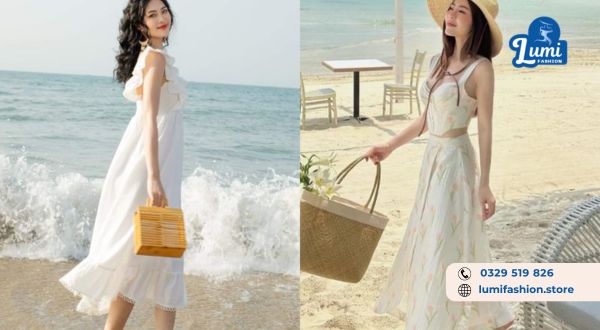 Top các kiểu váy đi biển _hack_ dáng đỉnh cao