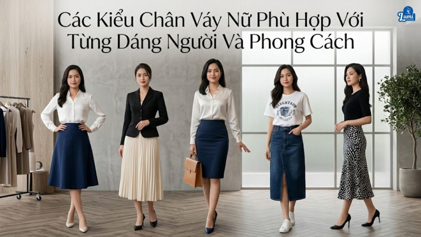 Các kiểu chân váy nữ đẹp và thời trang hiện nay