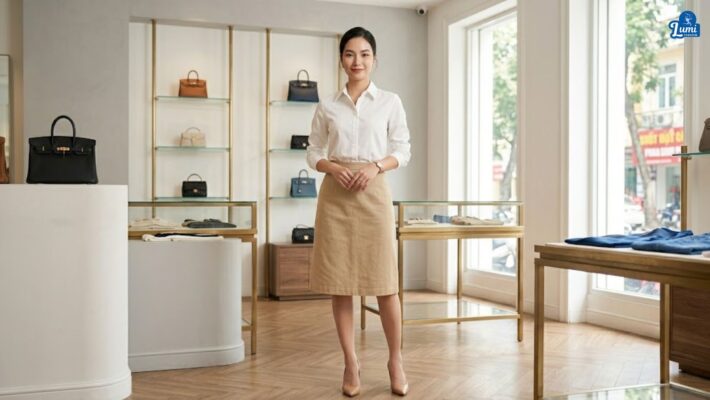 Chất vải may chân váy cotton mềm mại và thoáng mát