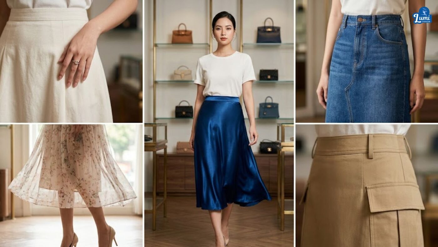 Chất vải may chân váy đẹp và được ưa chuộng hiện nay