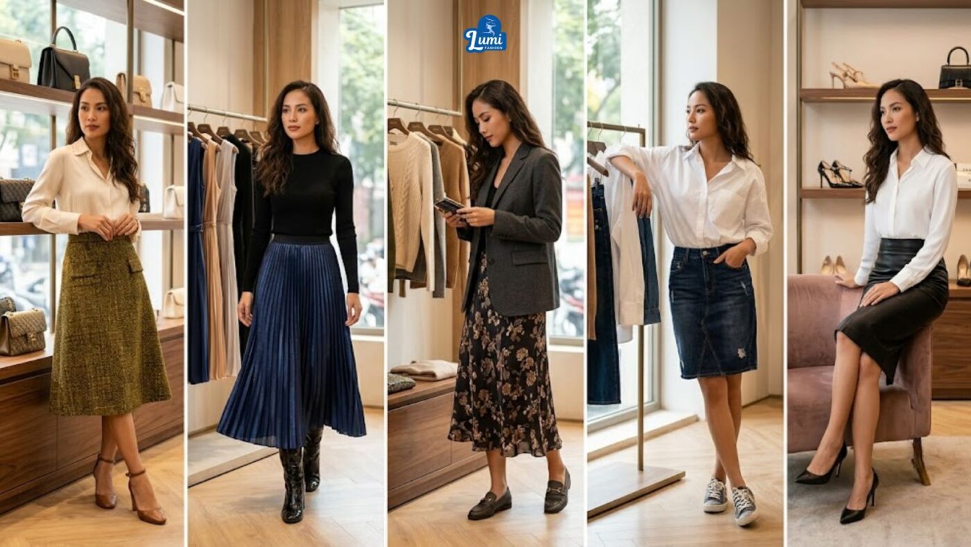 Tips phân biệt các loại chân váy phổ biến hiện nay